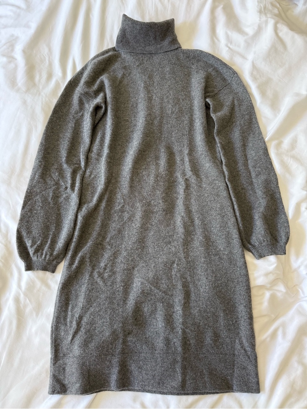 Vince Gray Knit Turtleneck Sweater